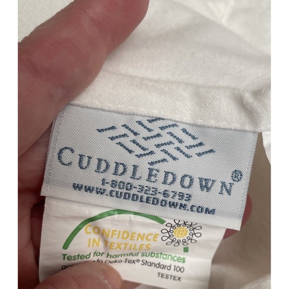 Cuddledown white embroidered flat sheet & pillowcases Woodland Flannel Twin